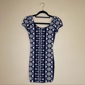 Graphic Short Sleeve Dress